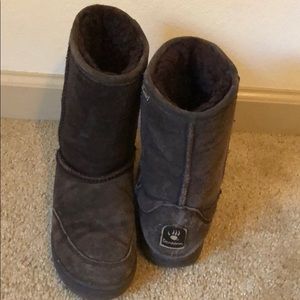 Chocolate Brown Bearpaw Boots size 6/7
